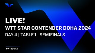 LIVE  T1  Day 4  WTT Star Contender Doha 2024  Semifinals [upl. by Adella]