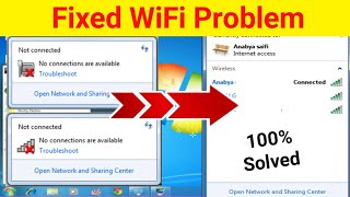 WiFi Problem Windows 7 Solved  WiFi Not Connected in Windows 710  Laptop WiFi Problem Solve 2024 [upl. by Quackenbush]