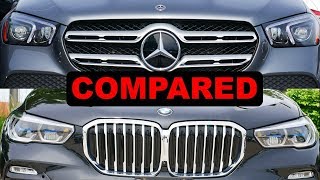 2020 MercedesBenz GLE vs 2019 BMW X5 [upl. by Ennovihc]