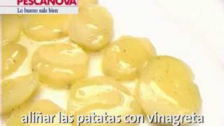 Filetes de Bacalao en ensalada con patatas y Alioli [upl. by Tol180]