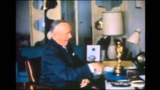 Exclusive and Rare High Quality Colour Footage Of Stan Laurel At Home With His Oscar [upl. by Anegal]