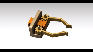 Gripper assembly mechanism in ansys workbench [upl. by Phillada]