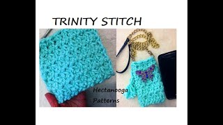 TRINITY STITCH a mini Star Stitch crochet tutorial [upl. by Ahsatsan]