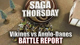 SAGA THORSDAY 80  Battle Report  Vikings vs AngloDanes 2nd edition [upl. by Ellan]