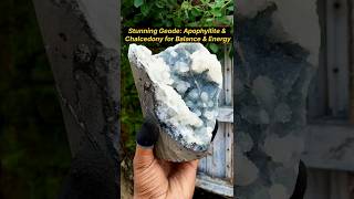 Unveil the Magic of Apophyllite amp Chalcedony Geode 🌿💎  Crystal Healing amp Emotional Balance [upl. by Stormie]