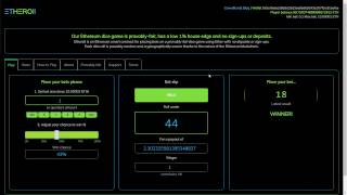 Ethereum dice with Etheroll [upl. by Ingaberg]