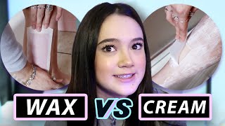 I Try Wax vs Cream Hair Removal Quarantine Edition  Fiona Frills [upl. by Ennaira]