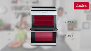 AFC6550WH Freestanding Electric Double Oven With Ceramic Hob [upl. by Evette]