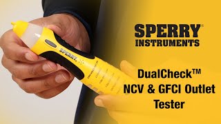 DualCheck™ NCV amp GFCI Outlet Tester  Product Overview [upl. by Kristos]