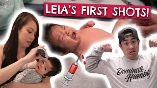 Baby Gets 2 Month Shots  Baby Gets Fever [upl. by Yentruok]