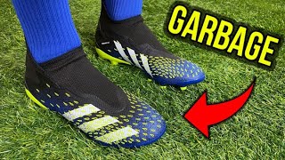 Nobody should ever buy these  Adidas Predator Freak3 Laceless  Review  On Feet [upl. by Norrab]