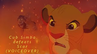 Cub Simba defeats Scar  The Jungle Book VOICEOVER [upl. by Alyel255]