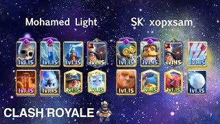 Mohamed Light vs SK xopxsam［Clash Royale］ [upl. by Stevena]