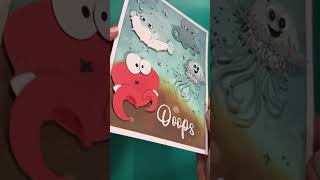 SEAWORLD CARD cardmaking cardmakingtutorial [upl. by Anividul]