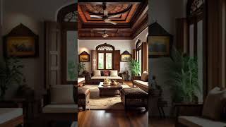 Wooden theme living room 86 livingroomdecor livingroom formal keralaarchitecture beautiful [upl. by Finah]