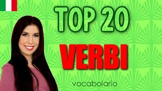 Top 20 MustKnow Italian Verbs [upl. by Rolandson517]