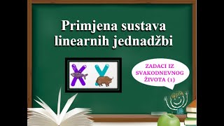 Primjena sustava linearnih jednadžbi 2 [upl. by Jocelyne]