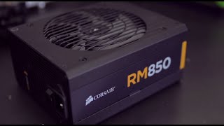 Corsair RM850 and RM850x unboxing and installation guide [upl. by Eimaraj]