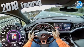 2019 VW Touareg RLine  0200 kmh acceleration [upl. by Gnouhk]