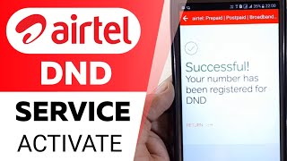 Airtel Me Dnd Kaise Activate Kare  Activate Dnd On Airtel  Airtel Dnd Activation [upl. by Ceil]