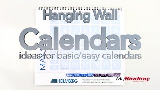 Hanging Wall Calendars  Ideas for Basic Calendars [upl. by Hagood]