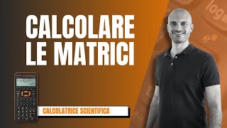 Esercizio svolto sulle MATRICI con la calcolatrice Sharp [upl. by Odericus]