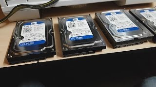 4 hard drives in Raid 0  Installing Benchmarking Explaining [upl. by Akemet620]