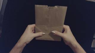 ASMR Request 🛍️ Paper Bag Sounds  Folding Whisper [upl. by Ellenahs]