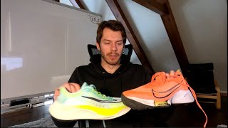 THE BETTER SPEED TRAINER Nike Zoom Fly 5 vs Tempo NEXT [upl. by Elleinnod351]