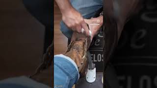 Take a Seat and Relax  Angelo Shoe Shine ASMR angeloshoeshine shoeshine workboots shoestagram [upl. by Dreda]