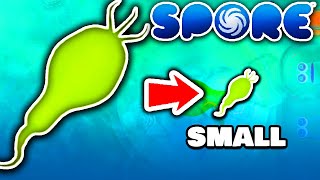 Can I Beat Spore as the SMALLEST Species [upl. by Warrin]