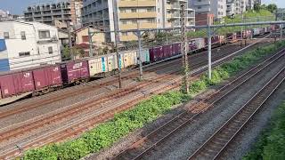 【４K映像】JR貨物 上り JR freight up train [upl. by Lewellen]