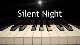 Silent Night  Christmas piano instrumental with lyrics [upl. by Alinoel]