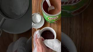 2ingredient Milo cake shorts [upl. by Olnek]