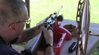 Shooting The sporterized 1898 krag carbine 3040 [upl. by Ecnarrat]