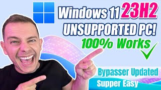 How to Install Windows 11 23H2 on Unsupported PC New Method 2023 [upl. by Ellicott]