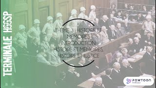 Terminale HGGSP Historiens et mémoires histoire et justice [upl. by Shipp]