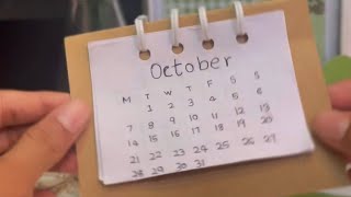 Mini table calendar [upl. by Akinnor]