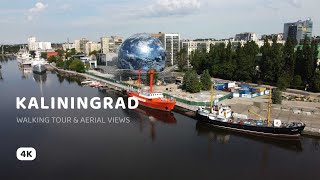 Kaliningrad Walking 4K Tour amp Aerial Views 2021 [upl. by Circosta460]