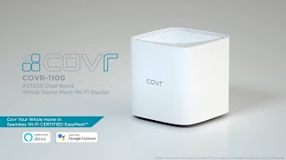 COVR1100 AC1200 Dual Band Mesh WiFi Router  DLink [upl. by Nauqat881]