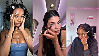 no talking grwm tiktoks 💖  rose compilations [upl. by Proctor]