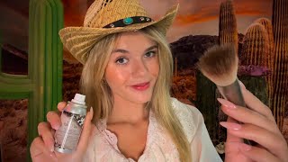 ASMR Getting You Ready On Set Wild West Movie 🌵🏜️🐍 cowgirl accent roleplay [upl. by Victorine]