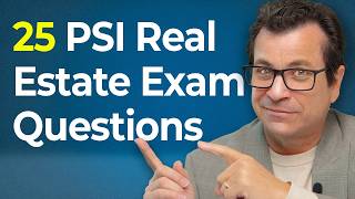 PSI Real Estate Exam 25 Practice Questions 2024 [upl. by Zigmund]