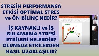 Stresin performansa etkisi optimal stres iş kaynaklı stresampiş bulamama stresi etkileri ön bilinç [upl. by Atinal]