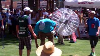 Charles Barkley golf swing 2016 Lake Tahoe golf event [upl. by Anayia]