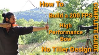 High Performance Longbow Step By Step  no tiller design so easy [upl. by Orgalim]