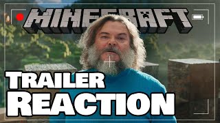 Minecraft movie trailer Reaction [upl. by Arretak]