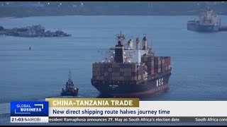 New China  Tanzania direct shipping route halves journey time [upl. by Nolrah]