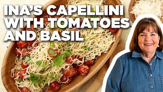 Ina Gartens Capellini with Tomatoes and Basil  Barefoot Contessa  Food Network [upl. by Akiras]