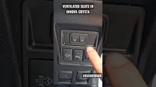 VENTILATED SEATS IN INNOVA CRYSTA PROPER VENTILATION SYSTEM ROTATING FANS AND AIR FLOW 9550010888 [upl. by Miner]